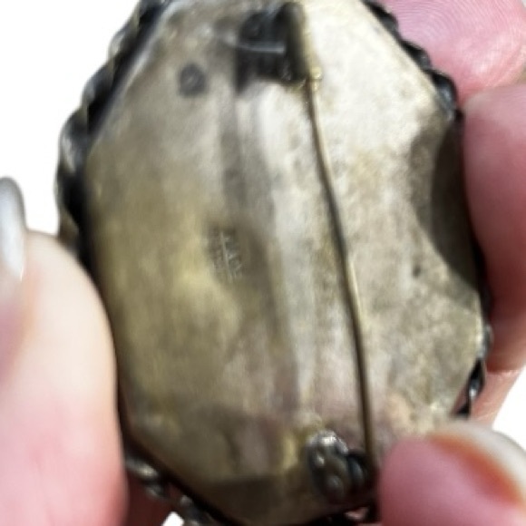 HANDCRAFTED MOSAIC LARGE PIN WITH FLOWERS - MADE IN ITALY - Picture 9 of 9